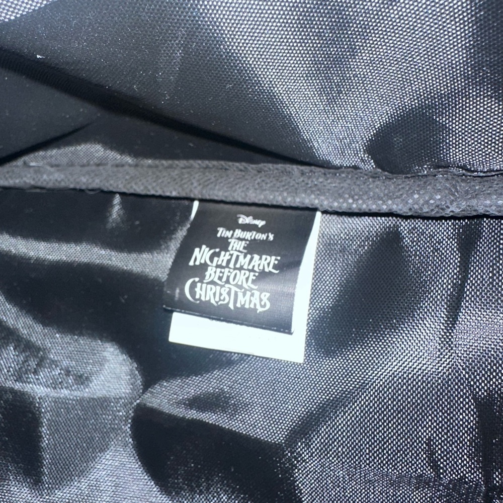 Disney The Nightmare Duo Black Crossbody Messenger Bag Metallic Silver Accents - Picture 13 of 13